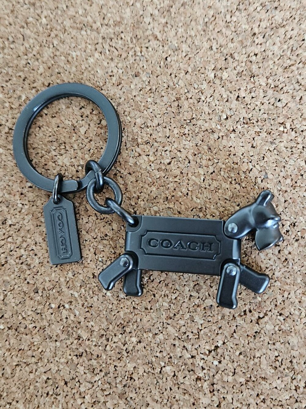 COACH  Scottie Westie Yorkshire terrier Keychain Dog Key Ring HTF Rare Bag Charm